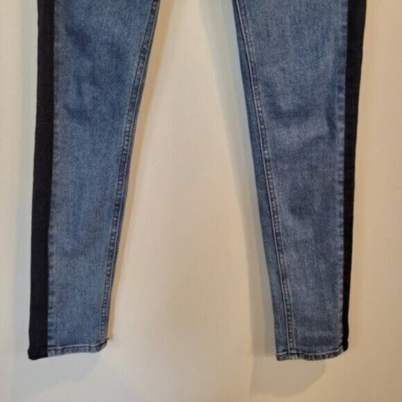 Rag & Bone | Mazie Jean High Rise Skinny Leg in Double Indigo Side Stripe - Picture 6 of 9